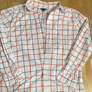 Gap checkered slim fit button down long sleeve shirt